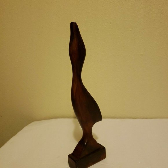 Wooden Handcrafted Medium Standing Duck Decorative - Picture 3 of 8